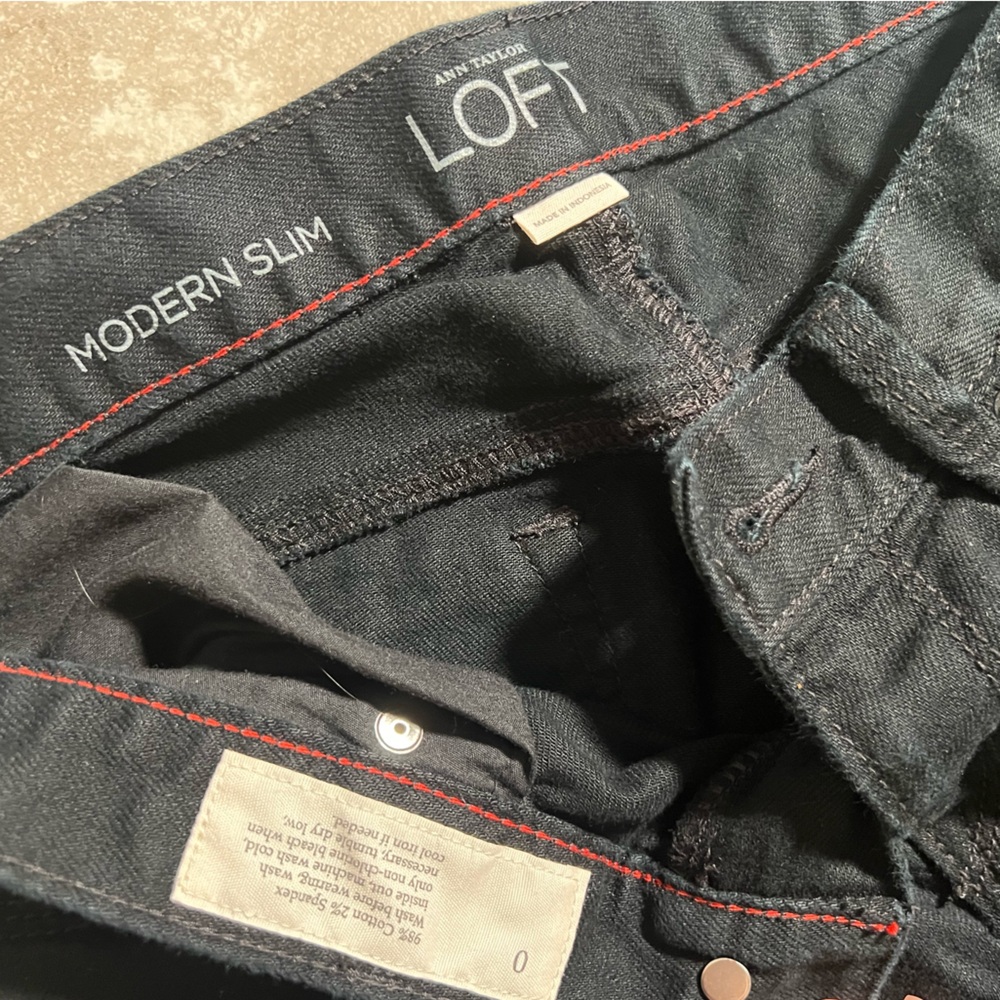 Ann Taylor LOFT Modern Slim Black Jeans